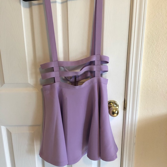 lavender suspender skirt - Picture 4 of 5